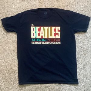 The Beatles USA 1964 Black Tee XL